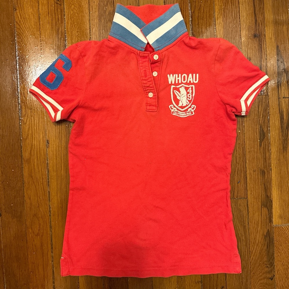 Women’s Orange Polo Shirt